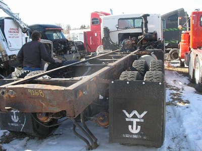 peterbilt parts salvage yard truck