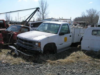salvage chevrolet parts yard truck